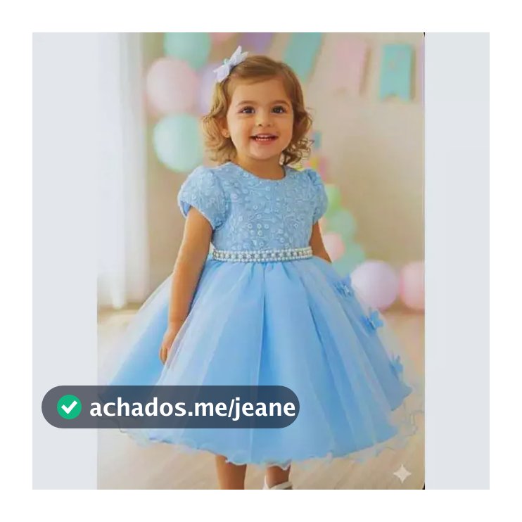 Vestido Infantil De Festa Azul Borboletas Em 3d Luxo Azul 4
