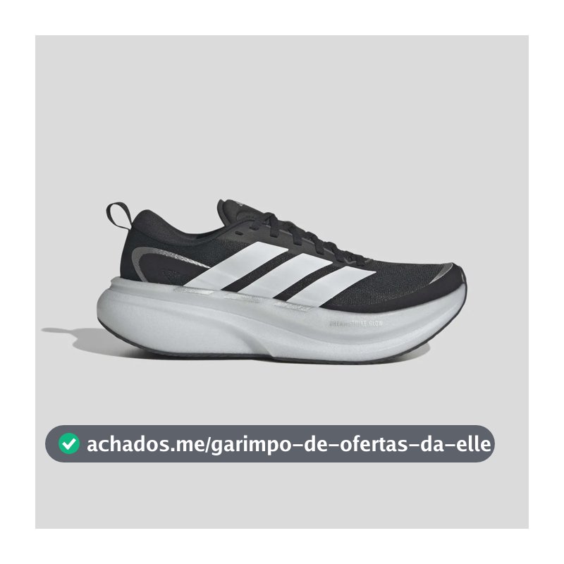 Tênis Feminino Supernova Glide W adidas Preto Liso 37 Br