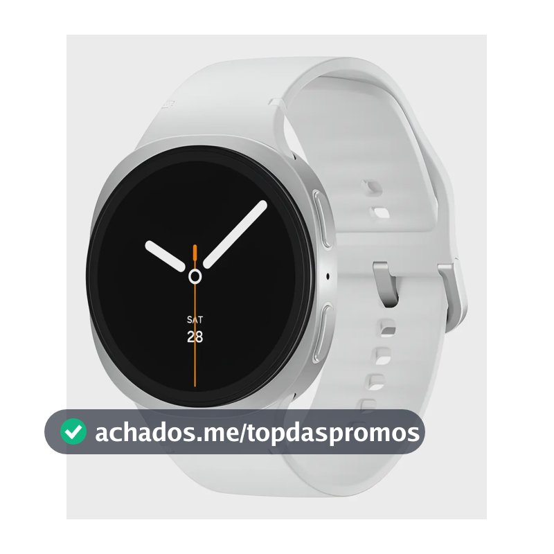 Samsung Galaxy Watch8 Smartwatch 40mm Lte, Galaxy Ai Caixa Prata Pulseira Prata Bisel Prata