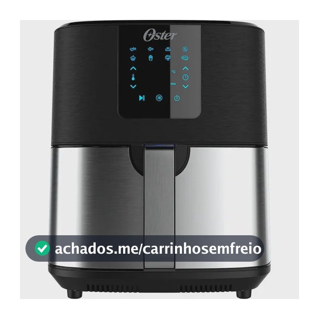Fritadeira Elétrica Oster Ofrt650 de 4,8L, 1500W, Inox e Painel Touch