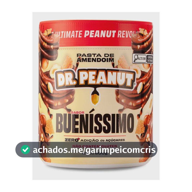 Pasta de amendoim Dr. Peanut Gourmet sabor Bueníssimo x 600g