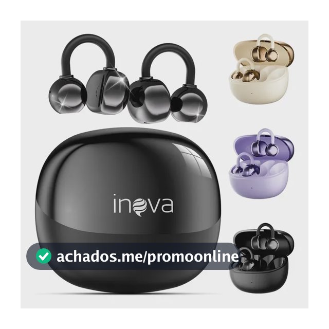 Fone de Ouvido Basike Clip-ear Bluetooth Sem Fio para Esportes e Academia com Microfone