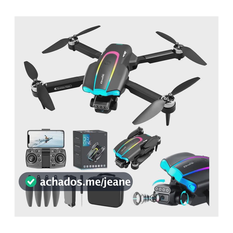 Drone Xt105 Brushless Profissional Câmera Full Hd Wifi 2 Baterias Controle 2.4ghz Battery