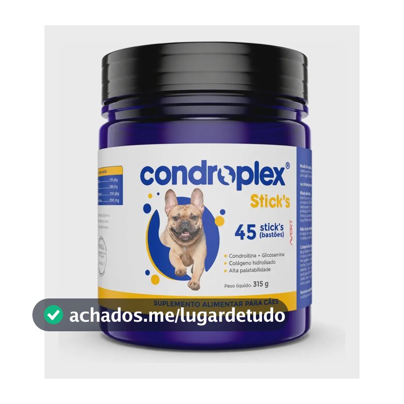 Condroplex Sticks Suplemento para Cães 45 Unidades Avert