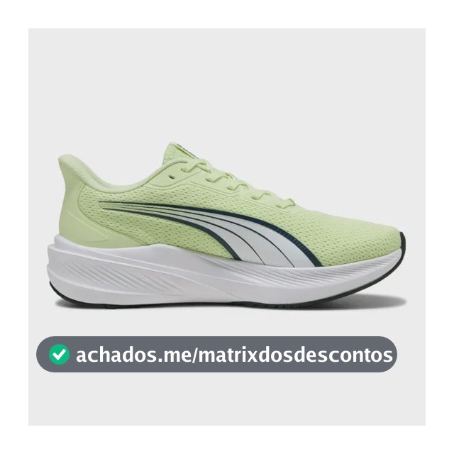 Tênis De Corrida Masculino Dasher Lite Puma Verde Liso 42 Br
