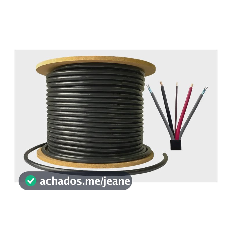 Cabo 5 Vias Para Rack Móvel Automotivo ( 5 Metros ) 5 Vias