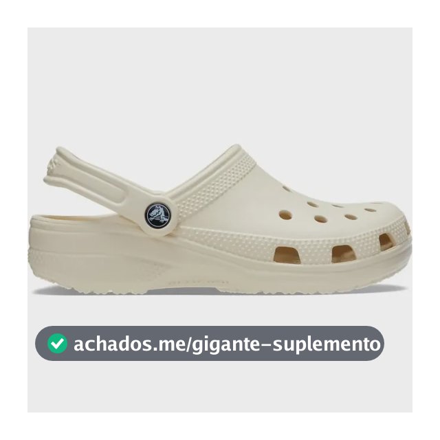 Sandália Crocs Classic Bone