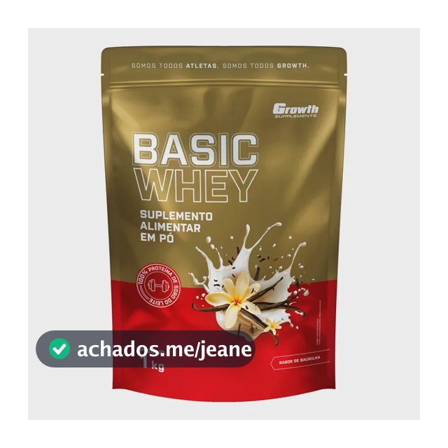 Basic Whey 1kg Growth Supplements Baunilha