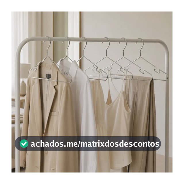 100 Unidades Cabides Luxo Executivo Cava De Aço Ikaza