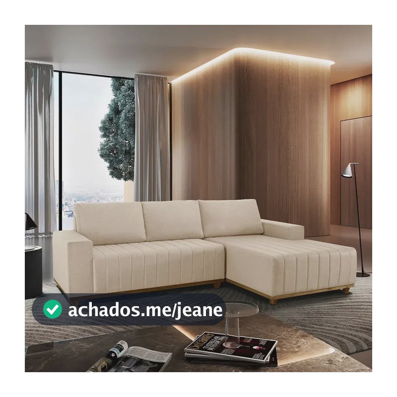 Sofá Premium Boreal Linho 4 Lugares 230cm - Meu Sofá Online