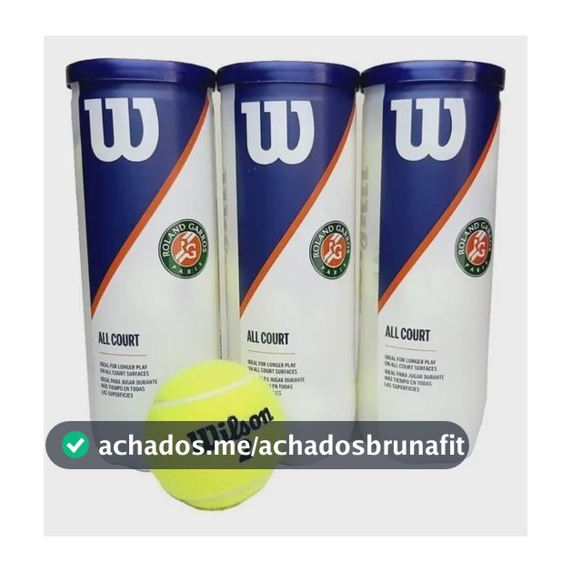 Bola De Tênis Wilson Roland Garros - Pack C/ 3 Tubos Azul-escuro