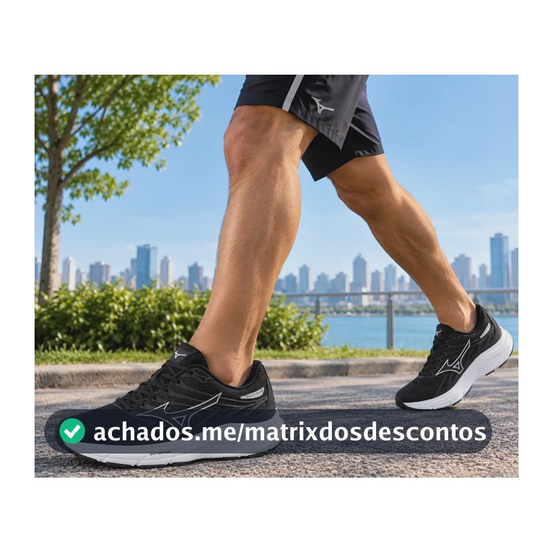 Tenis Mizuno Esportivo Jet 8 Lançamento Academia Treino Preto/prata Liso 40