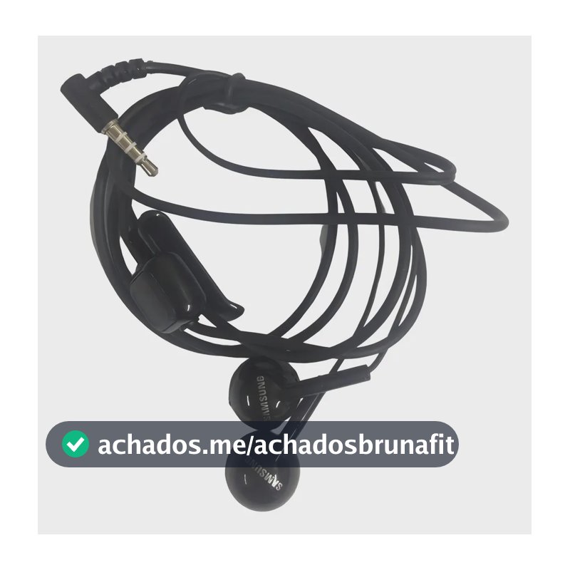 Fone de ouvido Samsung Fone Ouvido Rectangle Design Preto