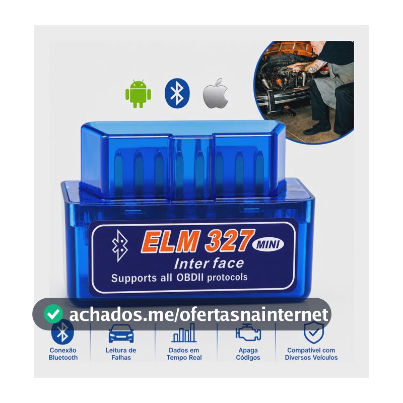 Scanner Automotivo Bluetooth Obd2 Android - Pronta Entrega