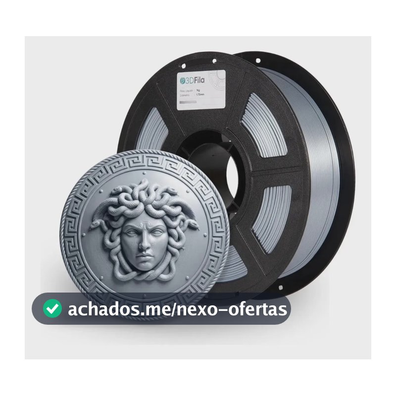 Filamento Pla Silk 1kg 1,75mm Impressão 3d - 3dfila Prata