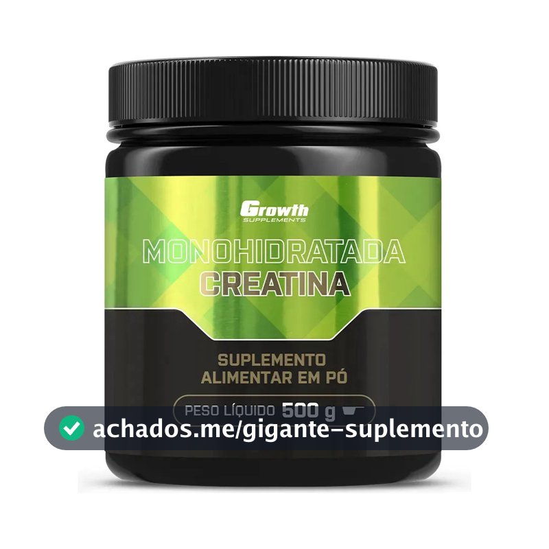 Creatina Growth Supplements Monohidratada em pó Sem sabor x 500g