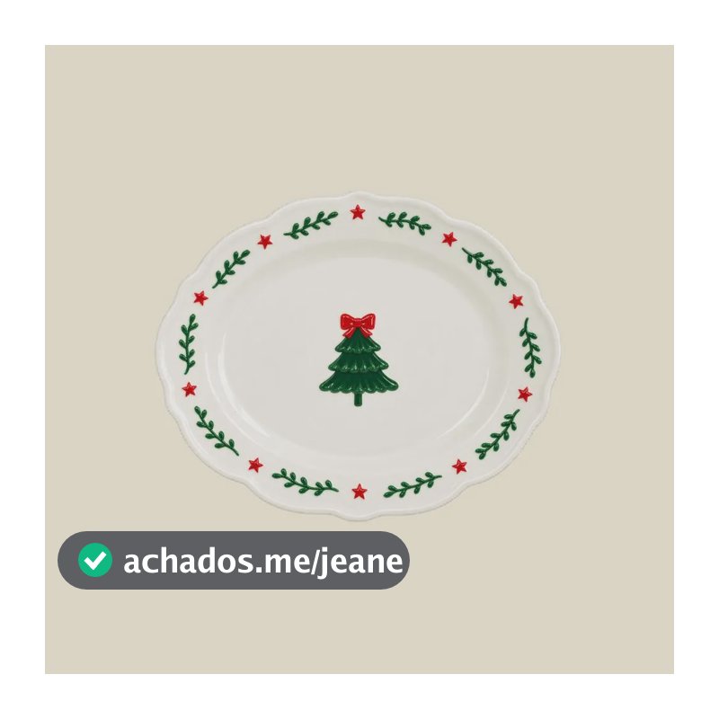 Prato Para Sobremesa Magic Tree Cerâmica 19cm - A\casa Branco Magic Tree