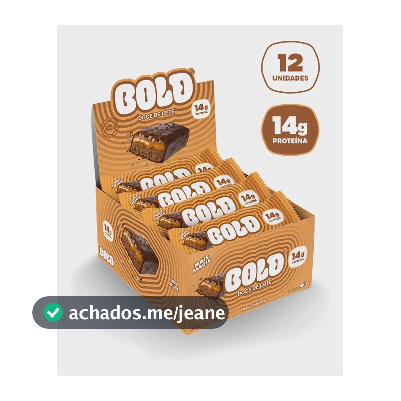 Barra De Proteína Bold Doce De Leite 40g