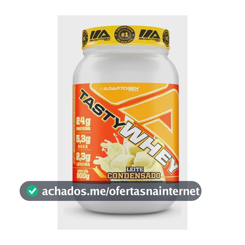 Proteína Adaptogen Science Tasty Whey Gourmet em pó sabor Leite condensado x 900g