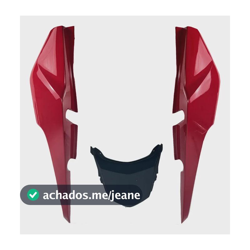 Carenagem Traseira Rabeta Fan 150 160 Cg Start 2014 A 2022 Vermelho Ano 2016, 2019 E 2020
