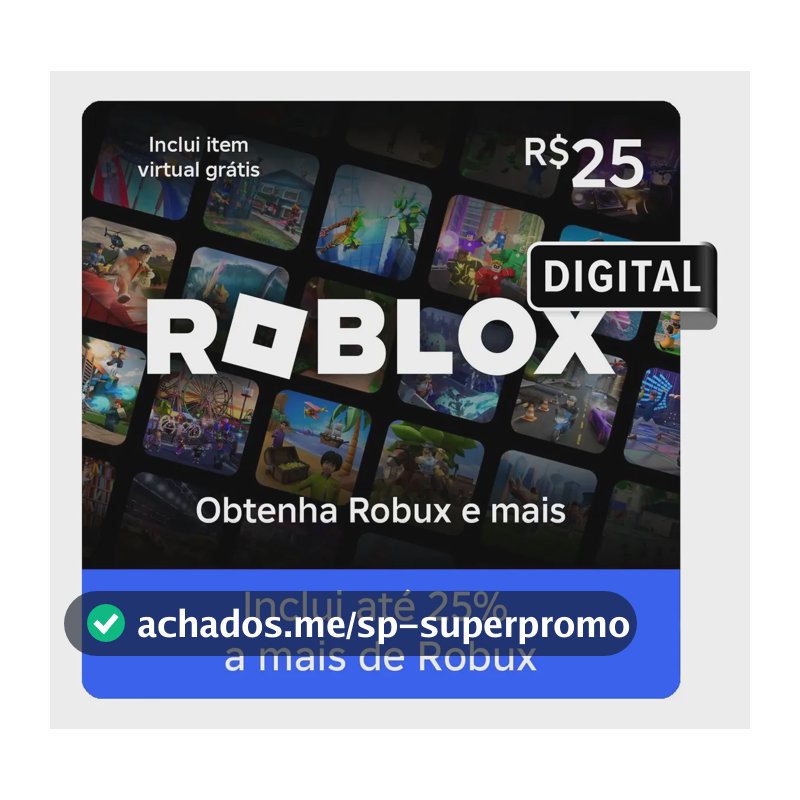Roblox R$ 25 eGift (Digital)