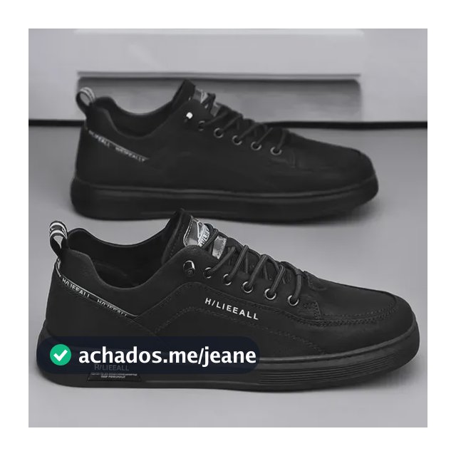 Tênis Esportivo Masculino Antiderrapante Preto 41 Eu