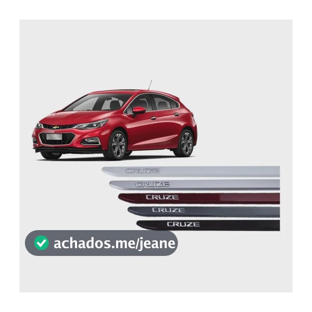Friso Lat Porta Preto Ouro Negro Acessórios Chevrolet Preto