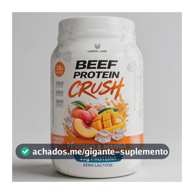 Beef Protein Crush 910g Pessego C/ Manga Under Labz Peach/mango