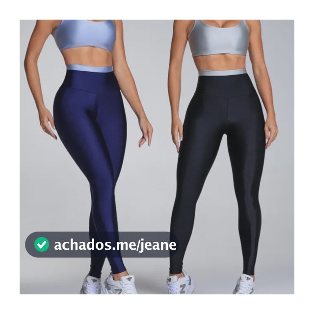 Kit 2 Conjunto Cropped  Legging Fitness Academia Biop