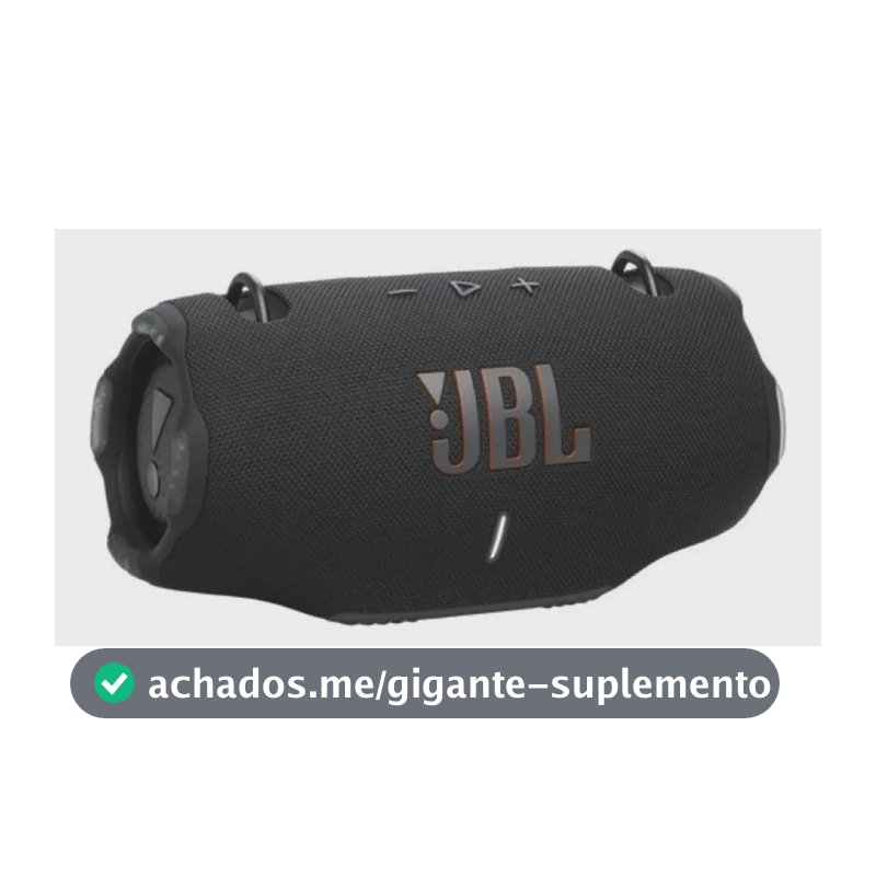 Caixa de Som Bluetooth Portátil Xtreme 4 JBL Cor Preta