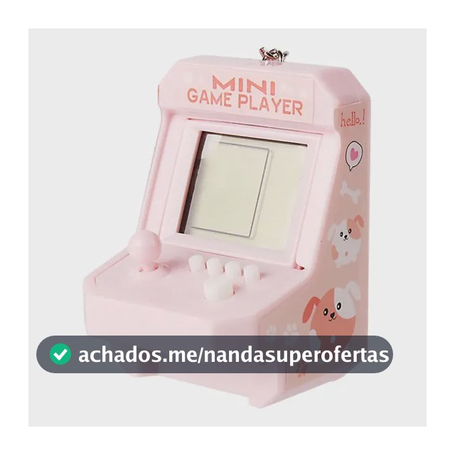 Mini Portátil Com Chaveiro, Quebra-cabeça Portátil Infantil, Retrô Rosa