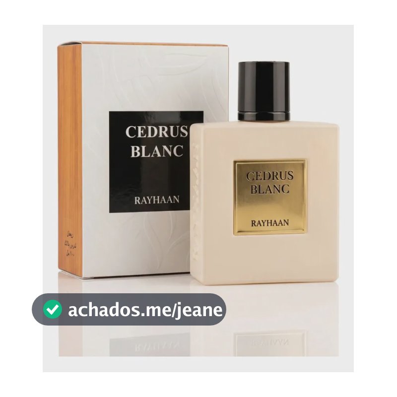 Perfume Rayhaan Cedrus Blanc 100ml Edp Original - Lançamento
