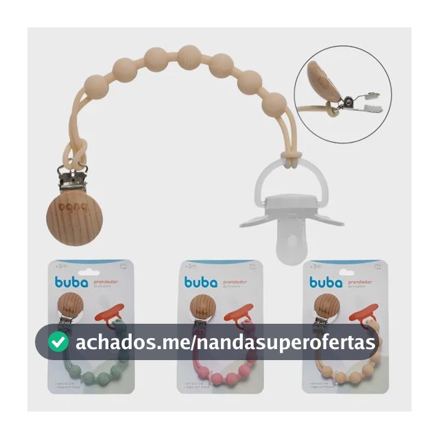 Prendedor De Chupeta Bola Silicone Clipe Menino Menina Buba
