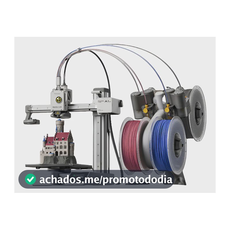 Bambu Lab Impressora 3d A1 Mini Ams Lite Combo 4 Cores 127v Space Grey