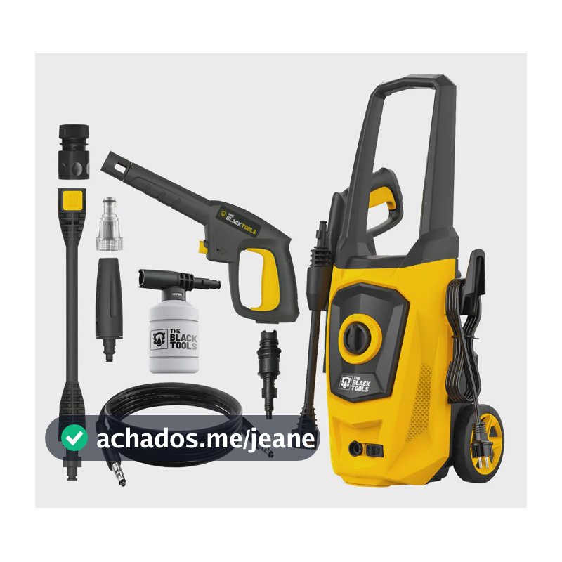 Lavadora De Alta Pressão 1500w Portátil Turbo 1750psi Cor Amarelo Frequência 60