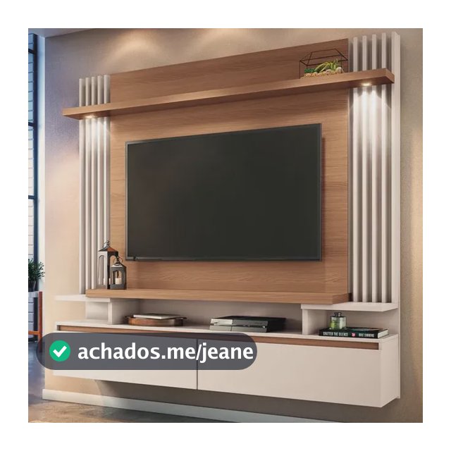 Rack Com Painel Para Tv Até 60 Polegadas Manu 1,80m Bege