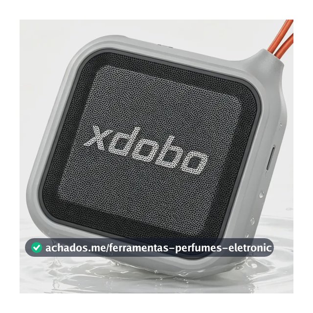 Caixa De Som Bluetooth Portátil Xdobo 1995 Cinza 12w Ipx7 Cinza