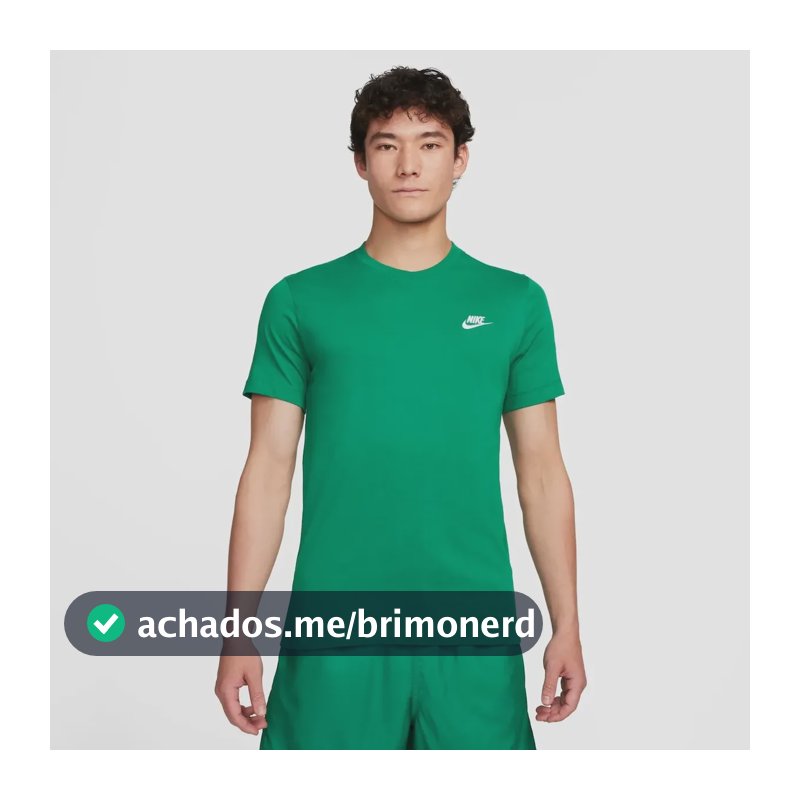 Camiseta Nike Sportswear Club Masculina Verde-escuro G