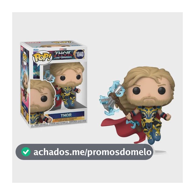 Boneco Funko Pop Marvel Thor Amor E Trovão Thor #1040