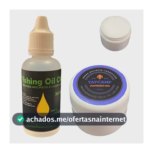 Kit Graxa E Óleo Lubrificantes Para Carretilhas E Molinetes Bra