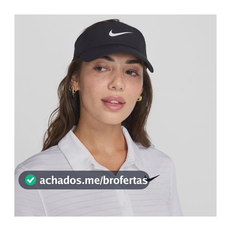 Viseira Nike Dri-fit Ace Visor Cor Preto/branco Tamanho M/g
