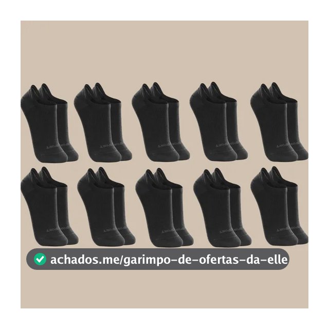 Kit 10 Pares De Meias Lupo Soquete Invisível Sport