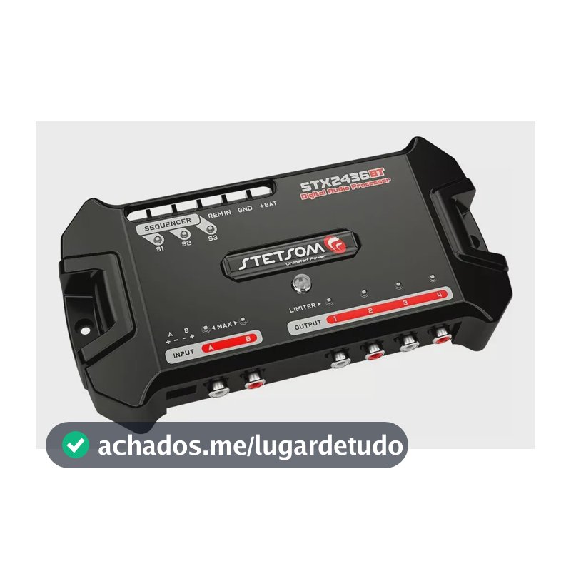 Processador Áudio Stetsom Stx2436bt Sequenciador Lançamento Preto