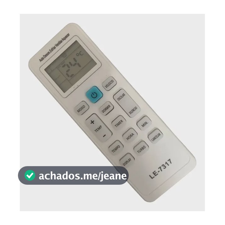Controle Remoto Para Ar Condicionado Britânia Bac9000tqfm9w Branco