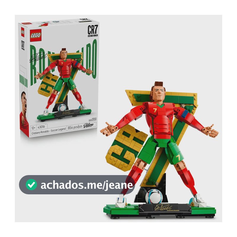 Lego Editions Sports Cristiano Ronaldo: lenda do futebol 43016; 12+