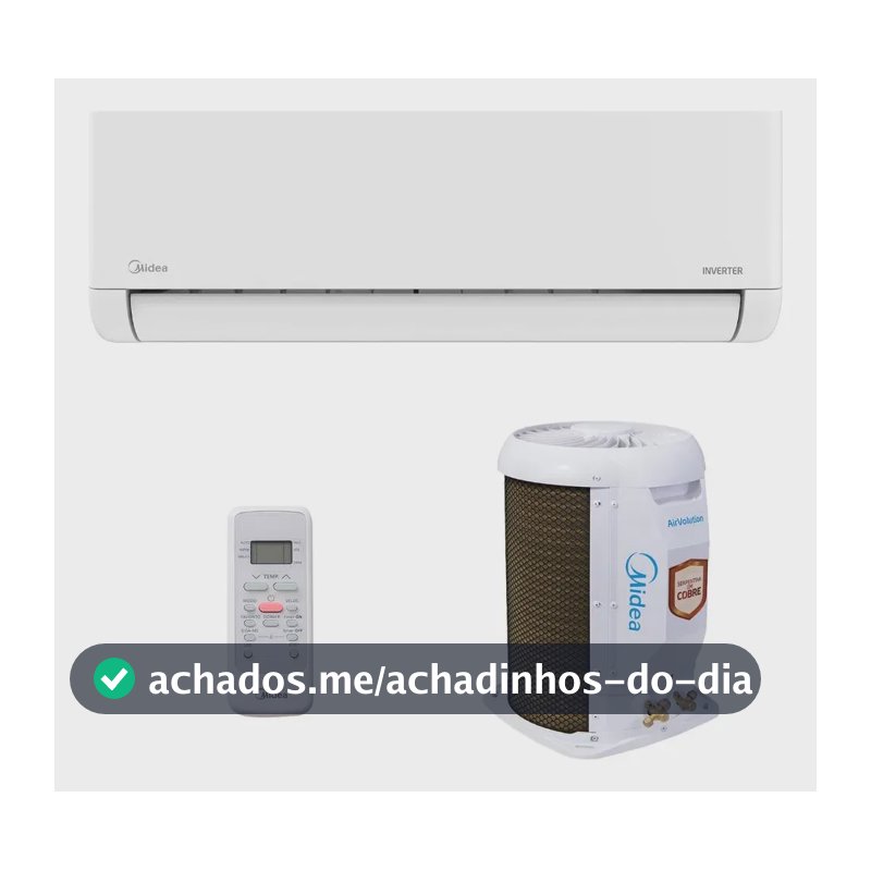 Ar Split Inverter 12000 Midea Airvolution Lite Frio 38TBVCA12M5 42EBVCA12M5