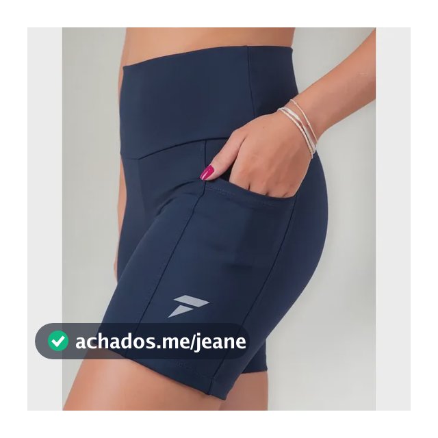 Short Academia Feminino Fitness Com Bolso De Compressão