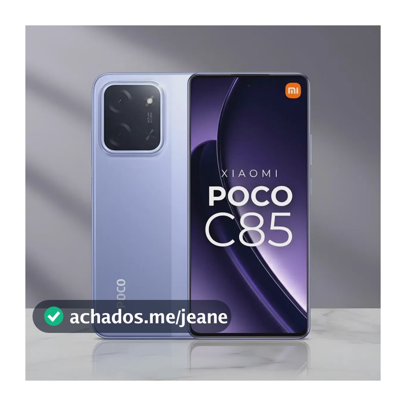 Smartphone Xiaomi Poco C85 Nfc 128gb Versão Global 6+6gb Ram Lilás