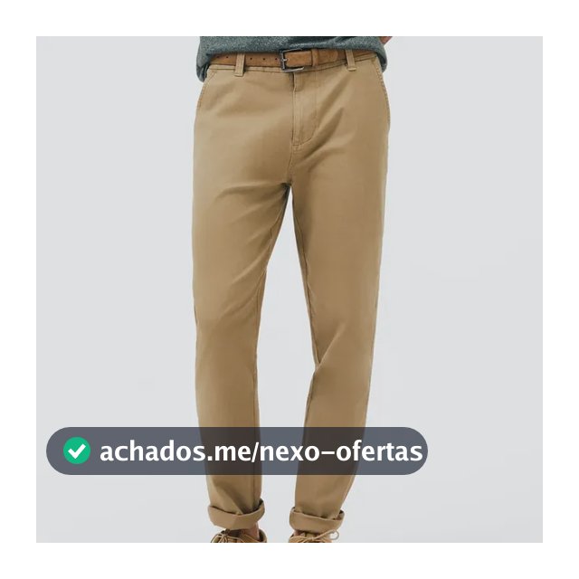 Calça Em Sarja Masculina Chino Hering