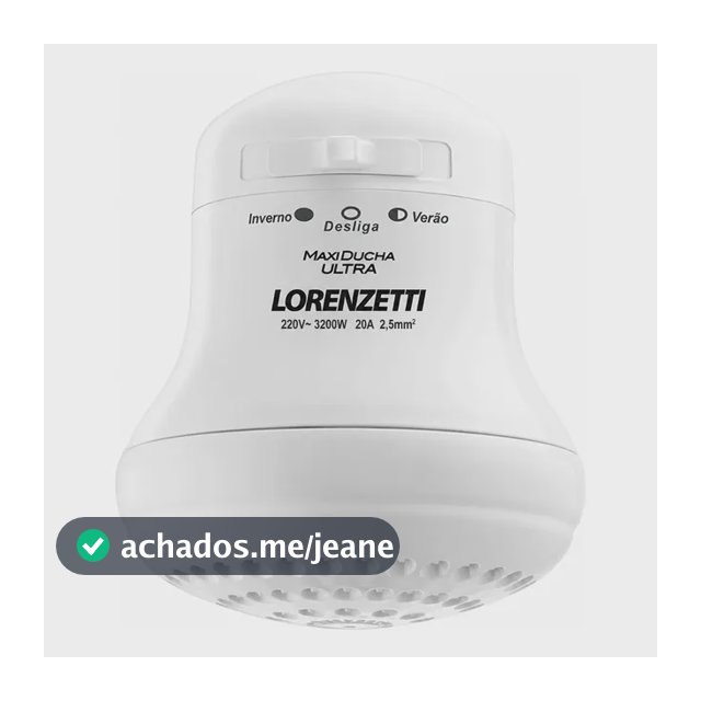 Maxi Ducha Ultra Lorenzetti 127v 3200w Ou 220v 3200w